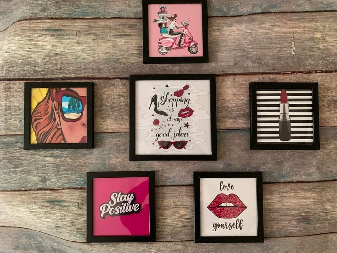 Curly Girly - Set of 6 frames
