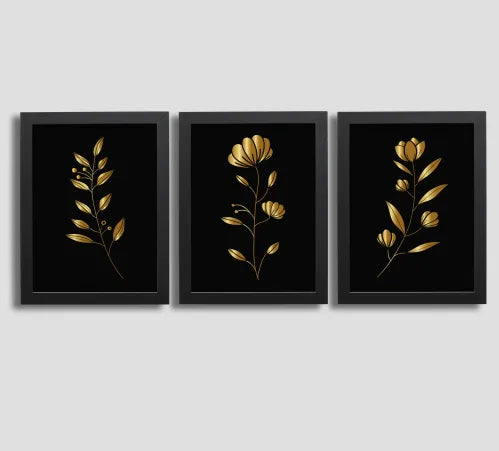 Black and Gold Contemporary Art