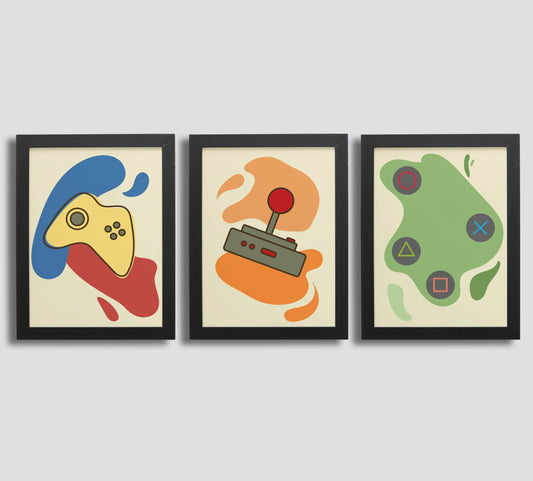 Pixelated Perfection: Vintage Gaming Art "Gaming Icons: 90's Video Game Wall Art"